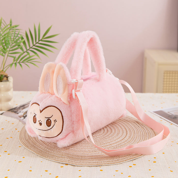 Wholesale Cartoon Cute Doll Toy Bag,  Cloth Hand-Carrying Cross-Body Bag,   Personalized Bucket Plush Bag