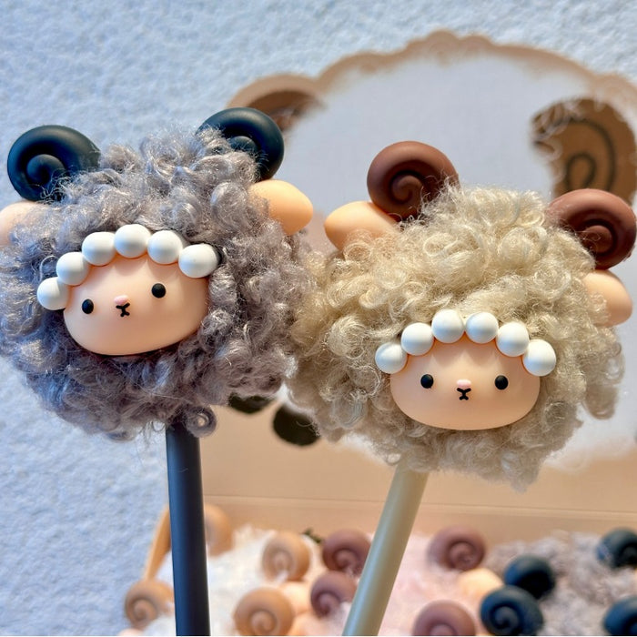 Wholesale Lamb' s Wool Pom-Pom Gel Pen