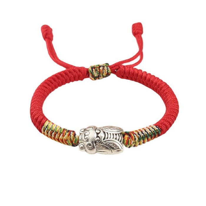 Wholesale  red rope bracelet hand-woven Diamond Knot bracelet blessing student Golden lucky bracelet