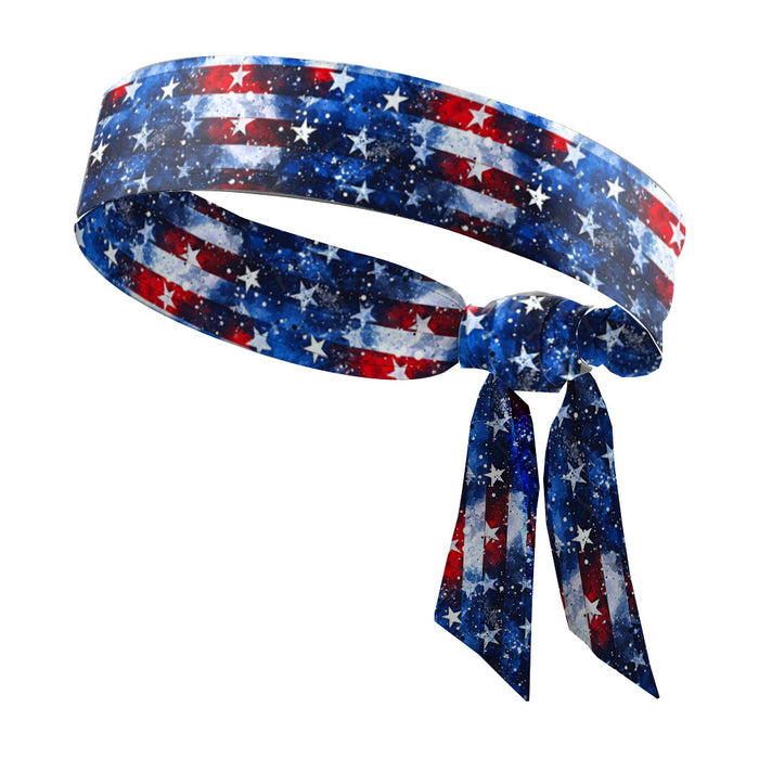 Wholesale 100PCS American Independence Day Hairband Flag Polyester Headband JDC-HD-GuanY010