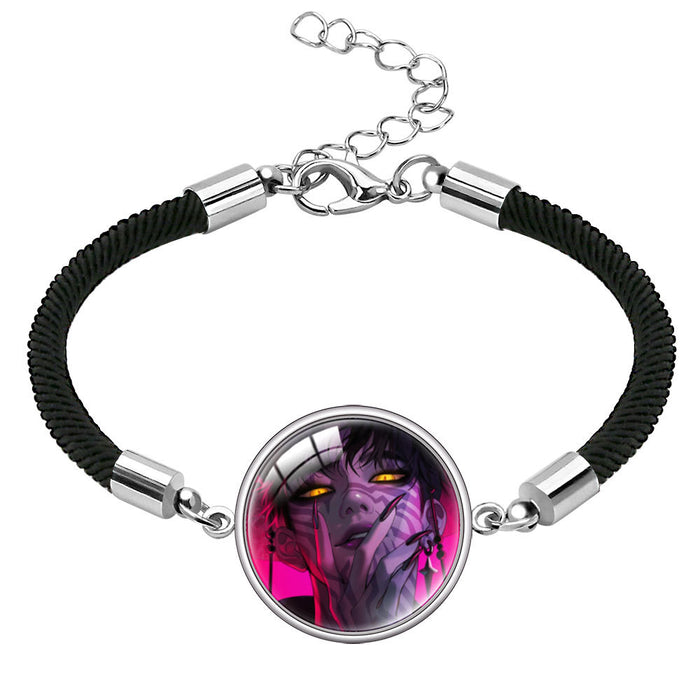 Wholesale Multicolor cord  Kpop Time Gem gemstone bracelet