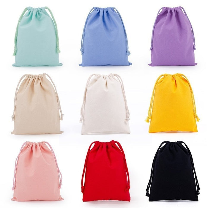 Wholesale Cartoon Canvas Drawstring Storage Bag Handbags
