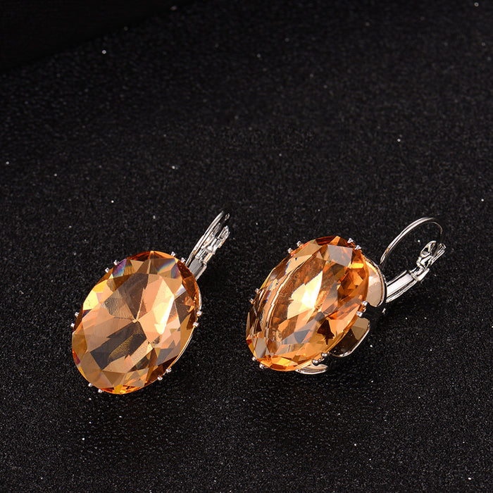 Wholesale Popular accessories, fashionable temperament, micro inlaid square diamond earrings, ear studs, ear buckles, earrings