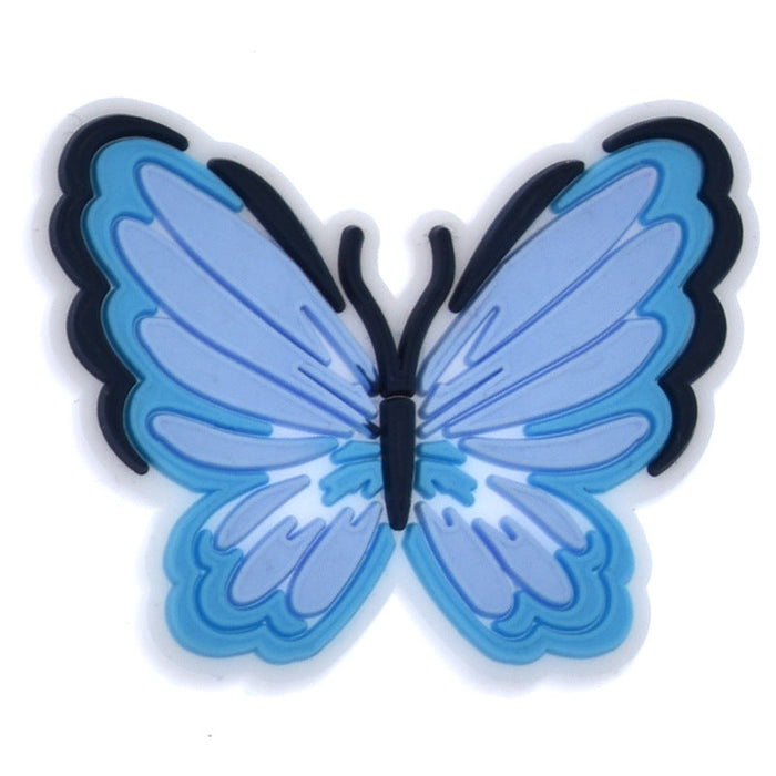 Wholesale 100PCS PVC Colorful Butterfly Series DIY Shoe Buckle JDC-SC-RYY019