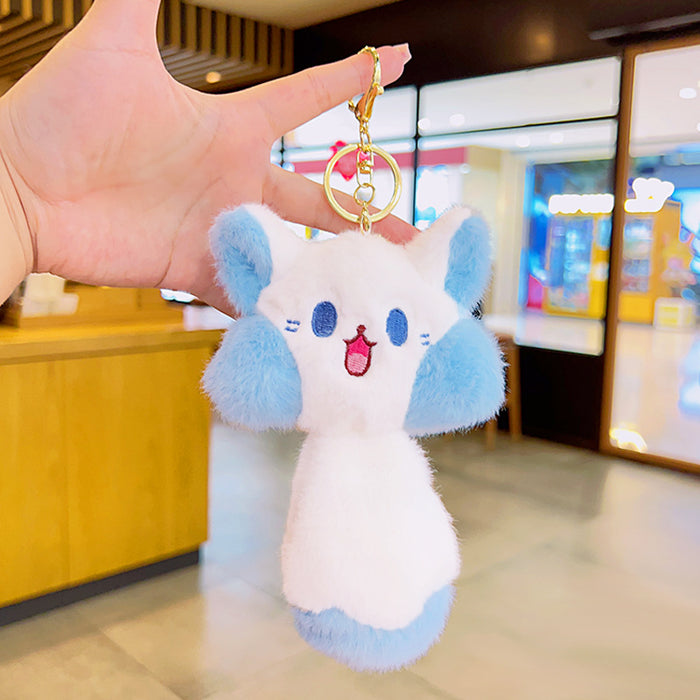 Wholesale Plush Big Tail Cat Doll Keychain JDC-KC-YDao088