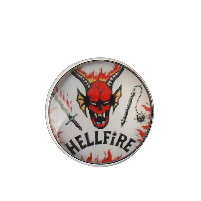 Wholesale Fashionable film and television peripheral alloy round brooches