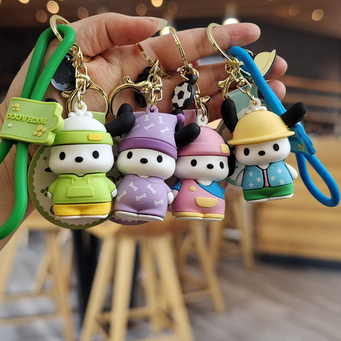 Wholesale Cartoon Silicone Doll Keychain JDC-KC-ZhuoRan012