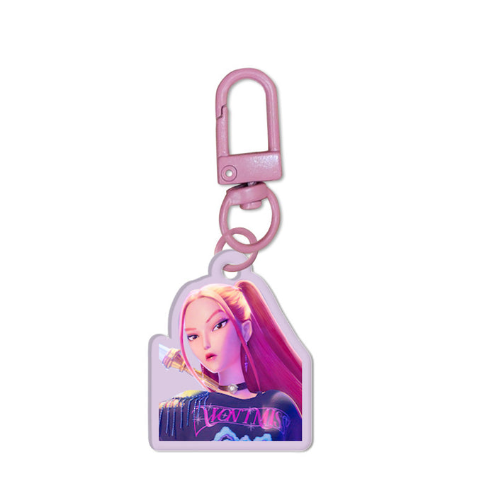 Wholesale 12pcs Custom Acrylic Cartoon Anime Double-Sided Keychain