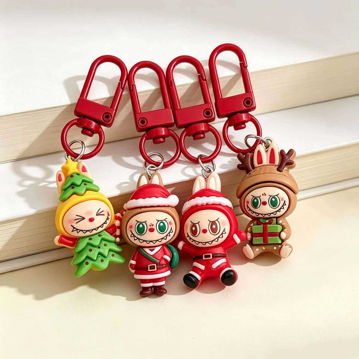 Wholesale Resin Christmas Cartoon Keychain Charm Fashion Bag Pendant For Students Gift