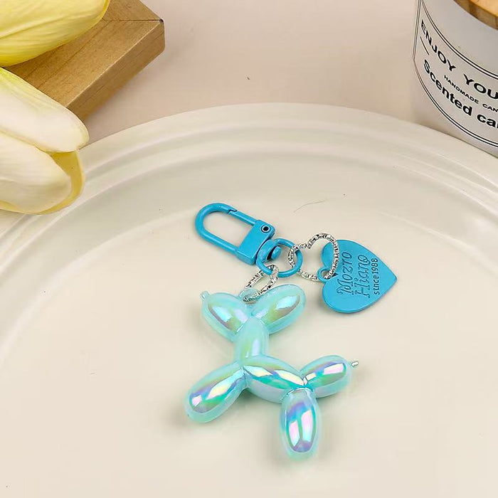 Wholesale Heart Balloon Dog Keychain Dark Cool Bag Pendant