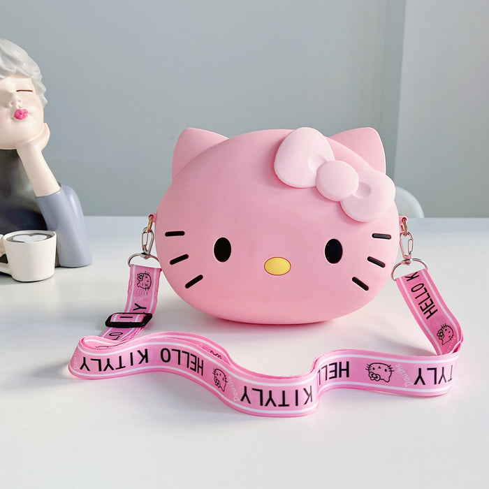 Wholesale New cartoon phone bag, single shoulder crossbody bag, cat head bag