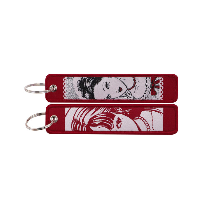 Wholesale Stylish Anime Woven Label Keychain Lanyard For Campus ID Card Casual Fashion Accessory Gift