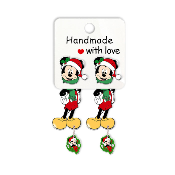 Wholesale Cartoon Christmas Acrylic Earrings JDC-ES-XiangL057