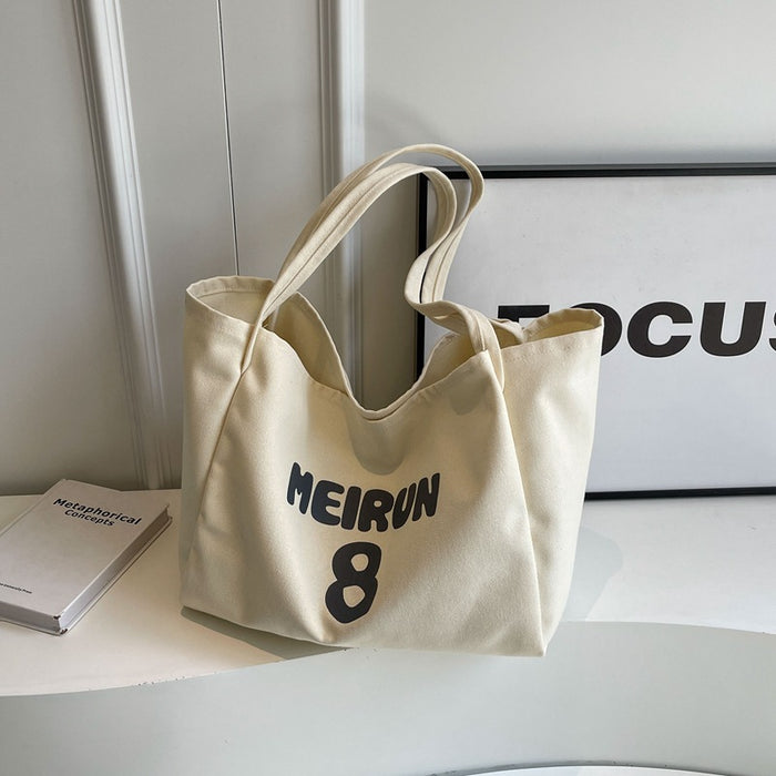 Wholesale Canvas bag for class commuting, shoulder bag, versatile tote bag, large capacity outdoor tote bag