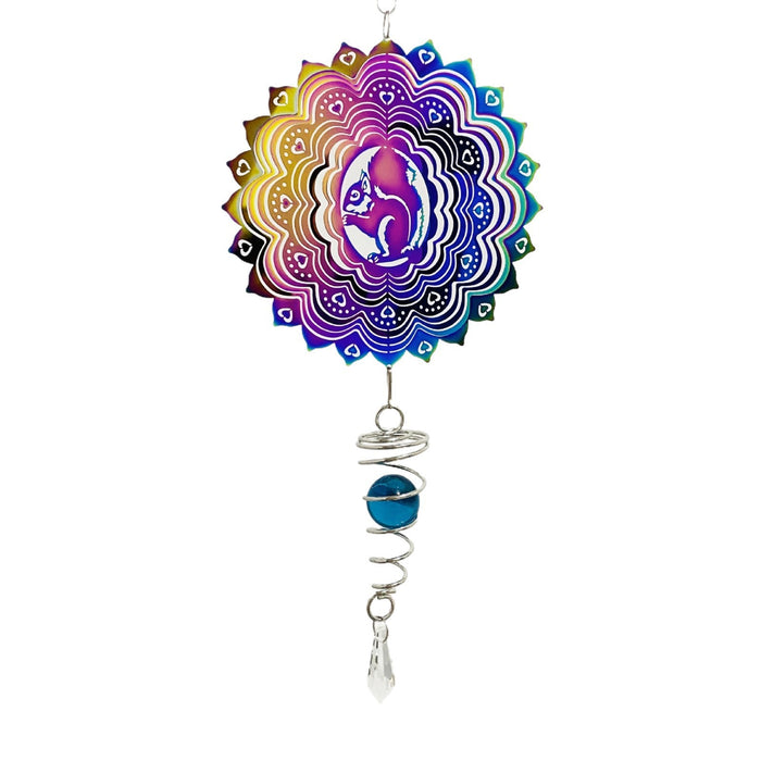 Wholesale 3D Stainless Steel Rotating Wind Gyro Wind Chimes