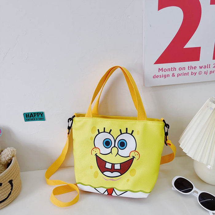 Wholesale Soft Cute Children's Canvas Handbag Large Capacity JDC-SD-YuanDuo043