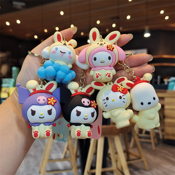 Wholesale Cartoon Doll Silicone Keychain (S) JDC-KC-ZhuoRan009