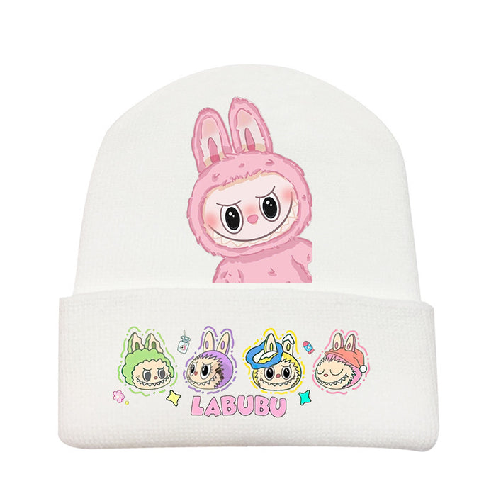 Wholesale   knitted hat autumn and winter new wool hat adult outdoor warm hat cross-border cartoon cold hat