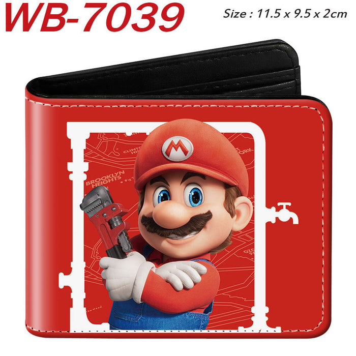 Wholesale Anime Cartoon Print PU Leather Bi Fold Wallet Street Fashion Unisex Student Wallets Waterproof Full Color Design Fashion Accessory Resale