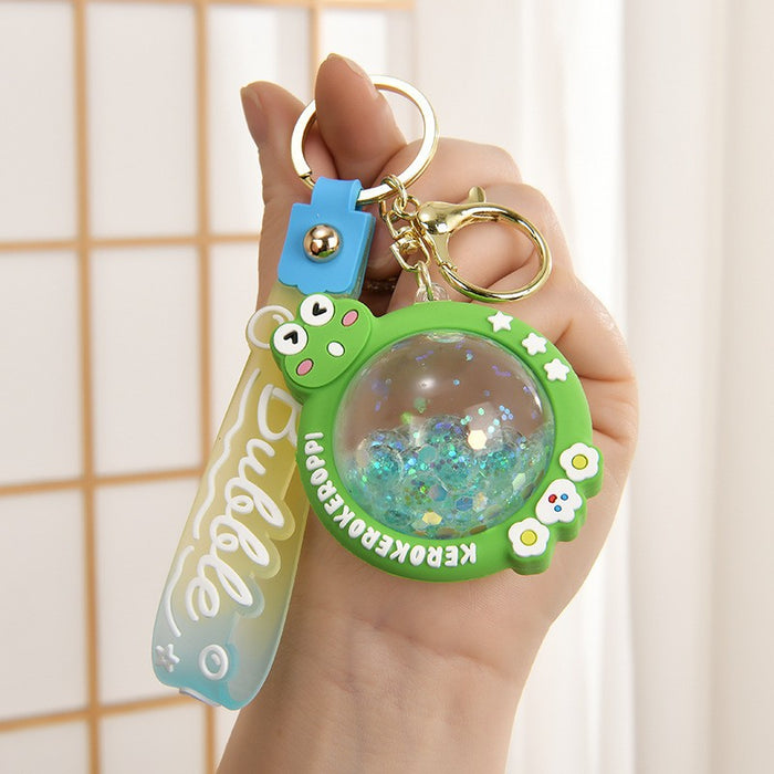 Wholesale Cartoon Quicksand Swim Ring Keychain
