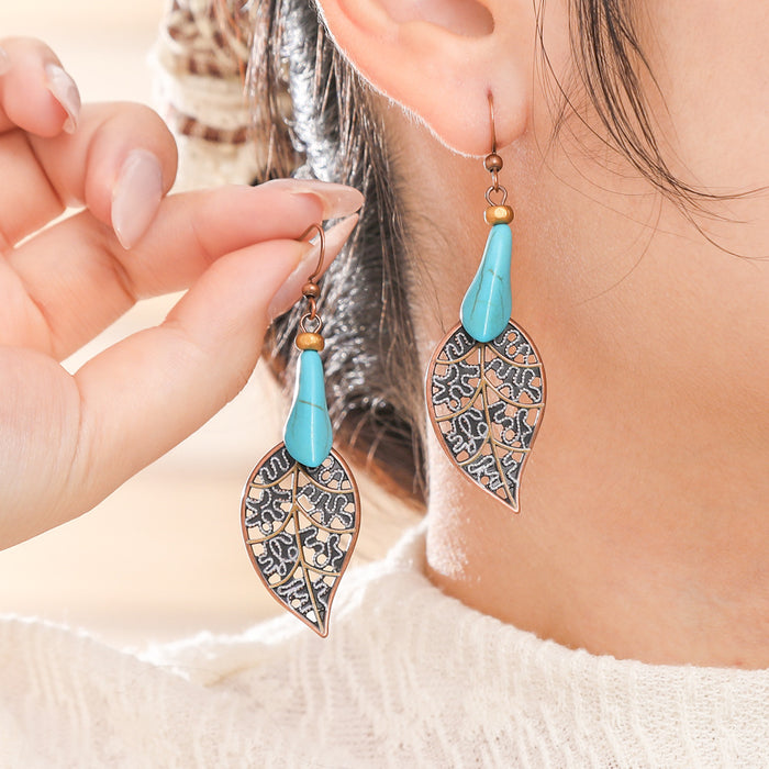 Wholesale Zinc Alloy Tassel Earring Set 12 Pairs - Vintage Ethnic Style Jewelry MOQ≥2