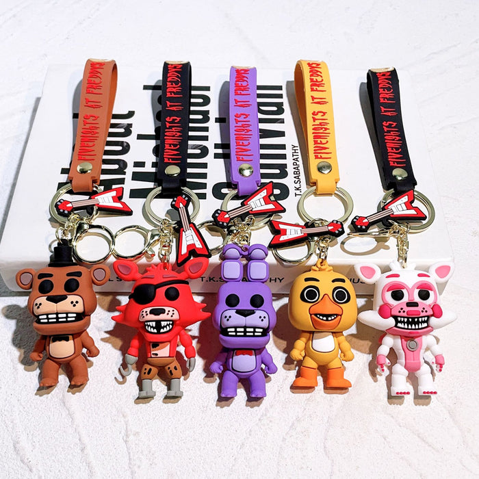 Wholesale pvc keychains creative cute cartoon animal plush bags Cute Keychain