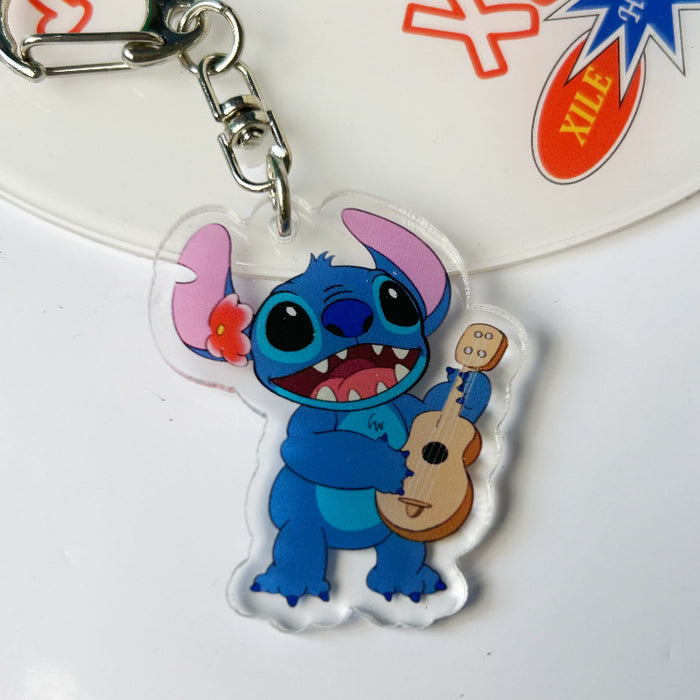 Wholesale Stitch Lilo and Stitch Cute Cartoon Acrylic Keychain JDC-KC-ChuangYin001