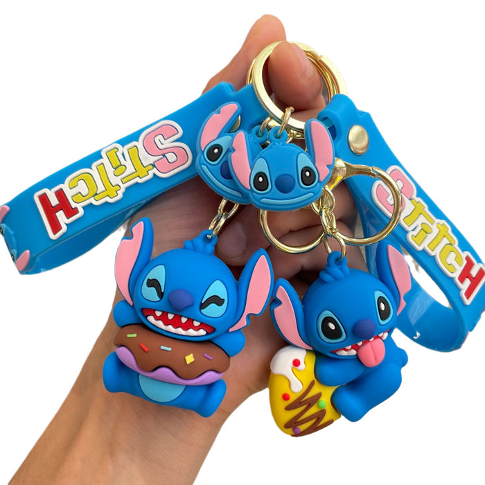 Wholesale Keychain cartoon three-dimensional doll backpack pendant car keychain ornament