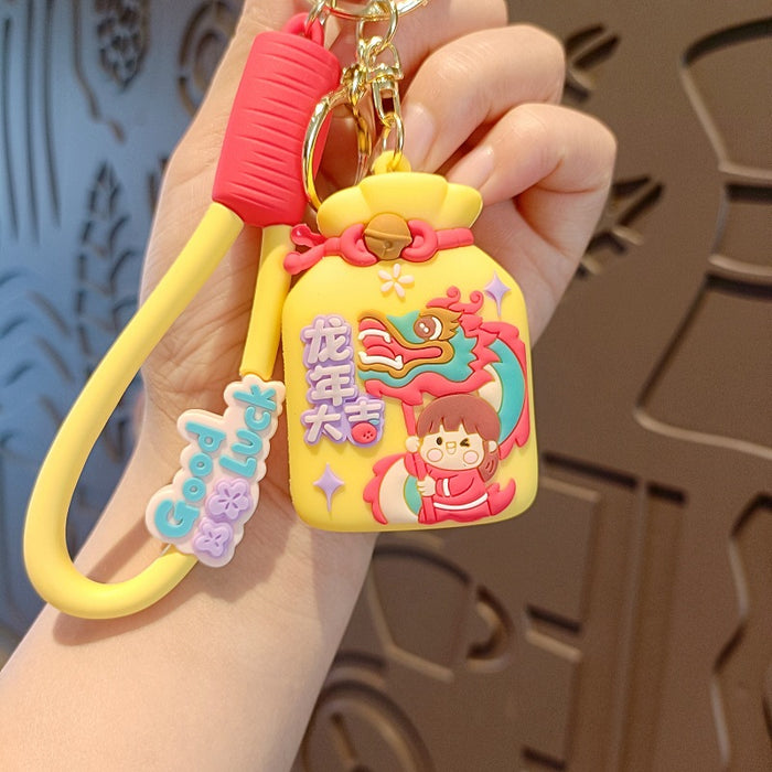 Wholesale Cute 3D Doll Silicone Keychain JDC-KC-MingT144