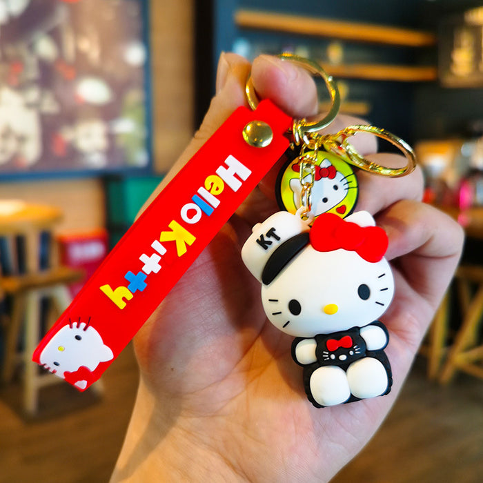 Wholesale Cartoon Silicone Doll Keychain JDC-KC-Tingm279