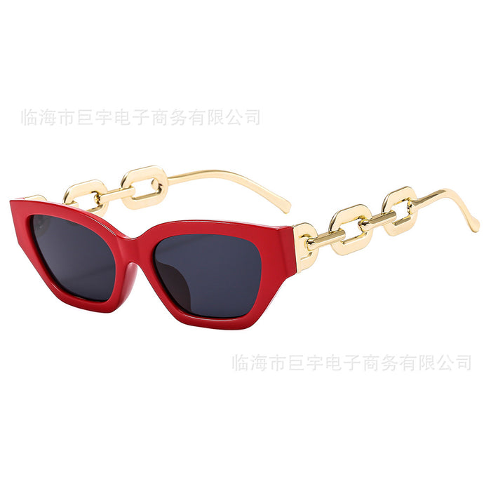 Wholesale Ladies' fashionable personalized sunglasses, trendy cat eye versatile sunglasses, sunglasses