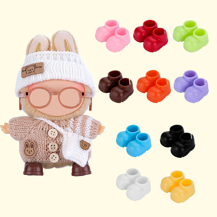 Wholesale Doll clothes Keychain Hanging Cotton Doll Dress up Shoes Boots with Pendant
