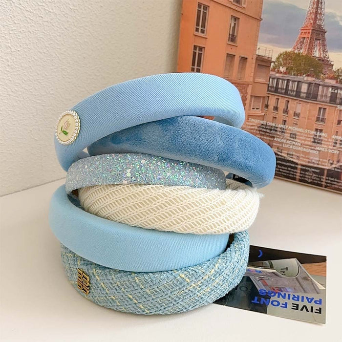 Wholesale Simple Wide Brim Sponge Fabric Headband JDC-HD-Suim014