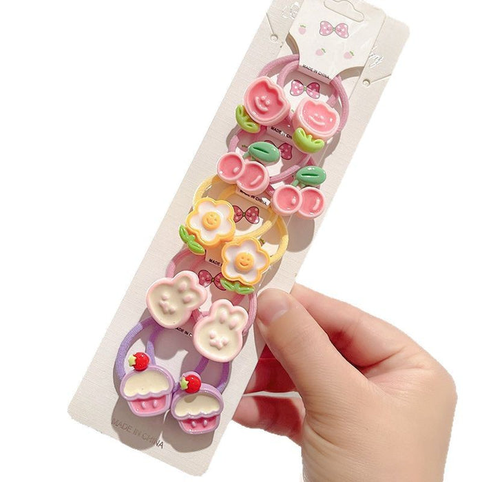 Wholesale Cartoon Cute Animal Hair Band Does Not Hurt Hair Rope Hair Accessories