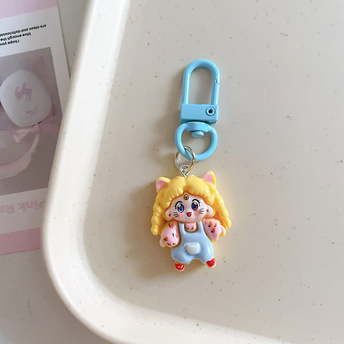 Wholesale Cute keychain pendant, student cartoon backpack ornament, backpack accessory