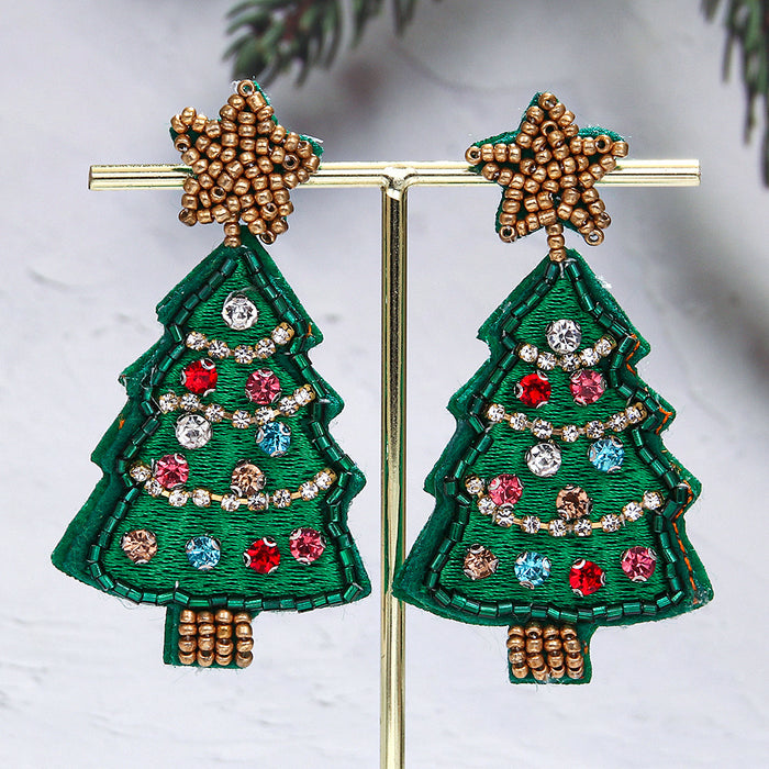 Wholesale Christmas tree  earrings  jewelry