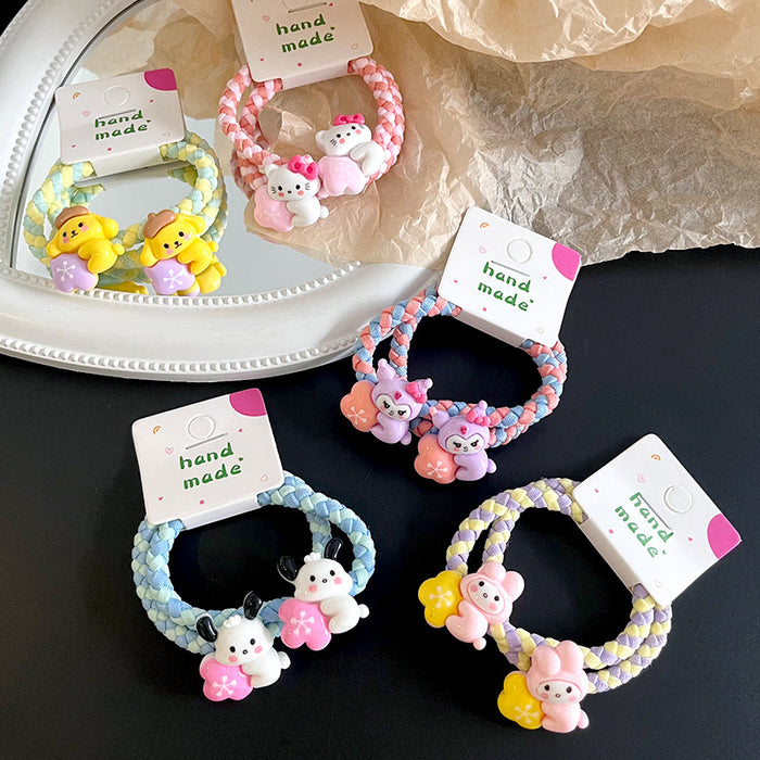 Wholesale Cartoon Braided Children Plastic Hair Band JDC-HS-Leiyang001