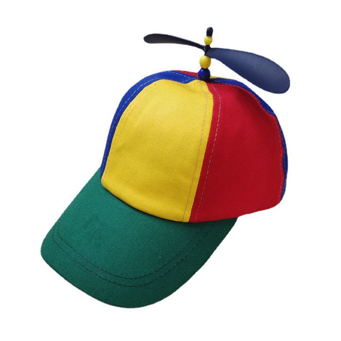 Wholesale Parent-child Bamboo Dragonfly Rainbow Color Block Baseball Cap JDC-FH-Owang001