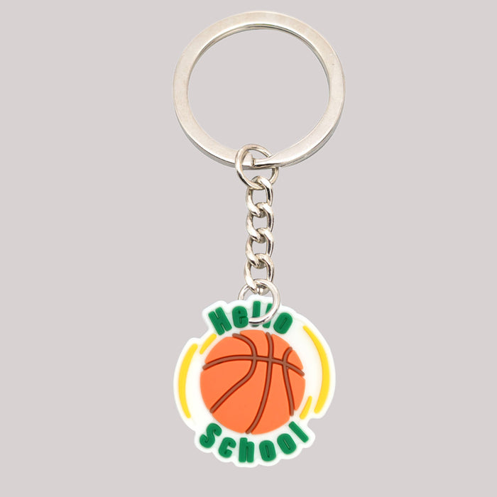 Wholesale  10 PCS Cartoon Keychain PVC Soft Rubber Keychain Accessories  Cute Pendant Keychain