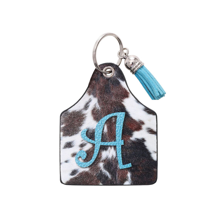 Wholesale Leather Western Style Cow Pattern Animal Keychain JDC-KC-YiTian004