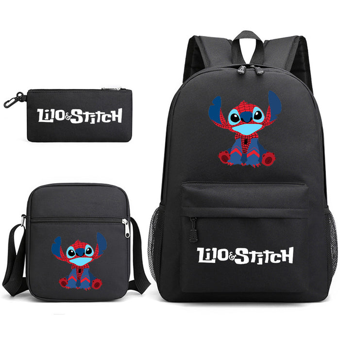 Wholesale Printed Large Capacity Canvas Backpack Three-piece Set JDC-BP-WuDM002