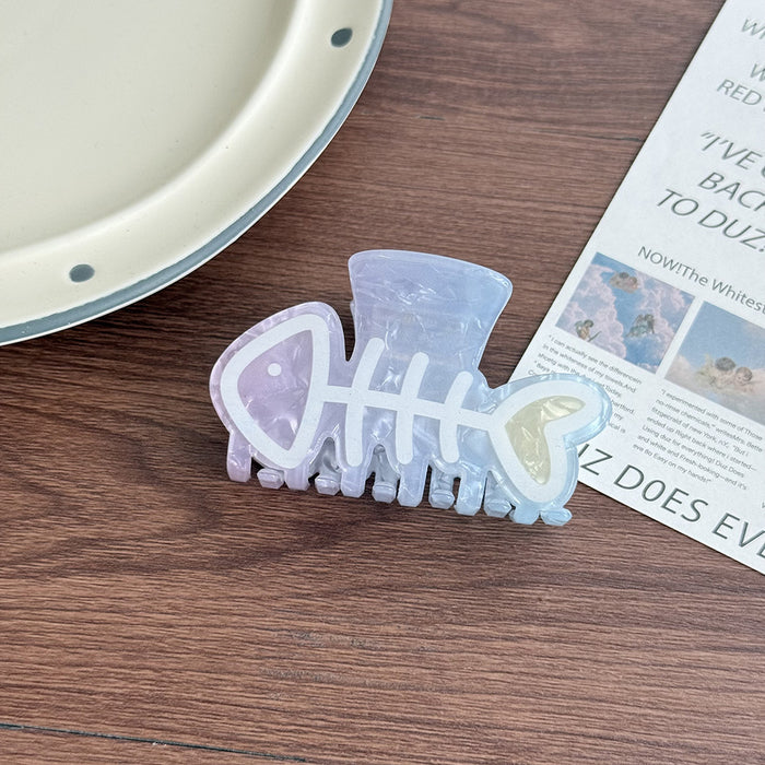 Wholesale Transparent Gradient Jellyfish Claw Hair Clip Acetate Everyday Fashion Accessory