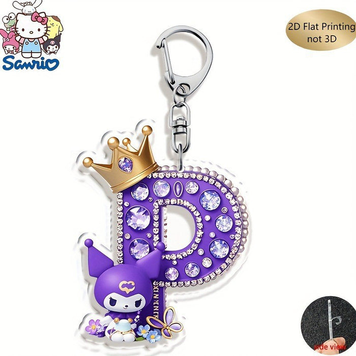 Wholesale Acrylic 26 Letter Alphabet Keychain Set Cute Cartoon Design MOQ≥2