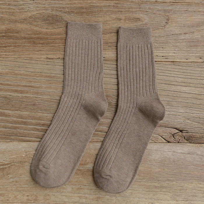 Wholesale Socks, mid tube, autumn long socks, anti odor, retro color, pile socks