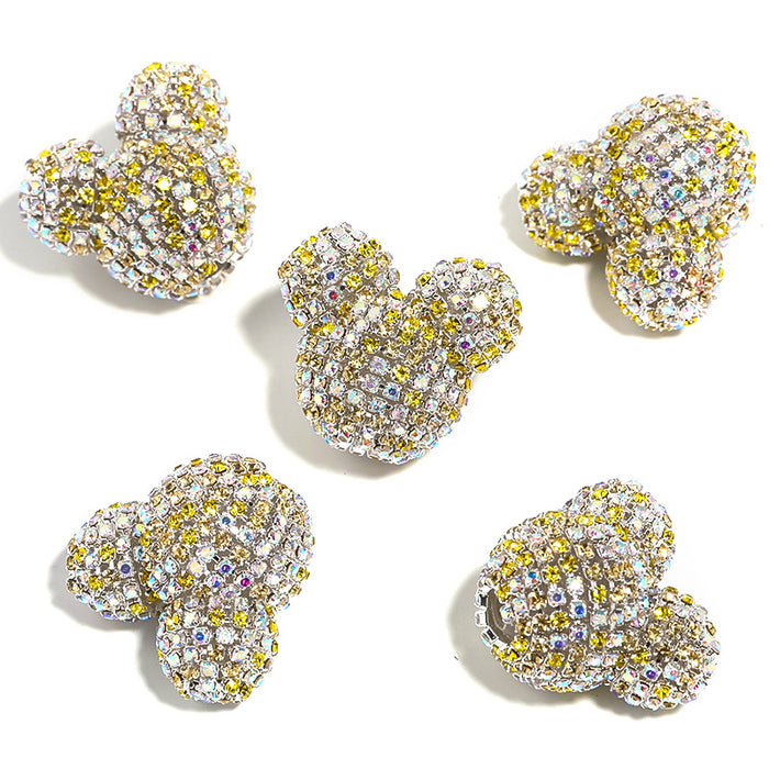 Wholesale 5pcs Colorful Rhinestone Acrylic Beads (F) JDC-BDS-BoLG001