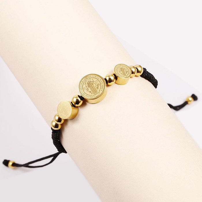 Wholesale Stainless steel braided rope bracelet titanium steel bracelet