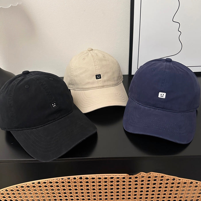 Wholesale Smiley face embroidered baseball cap