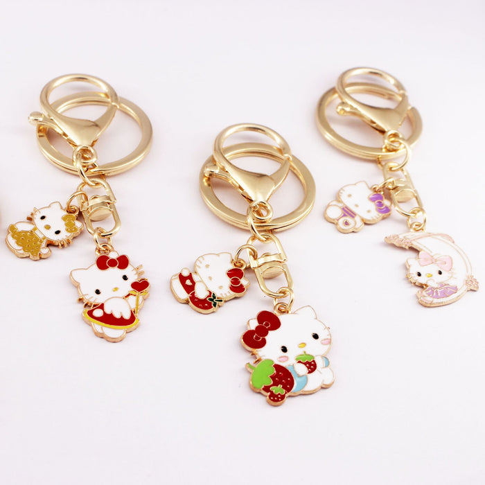 Wholesale  Cute Keychain Cartoon School Bag Hanging  Car Key Bag Hanging Accessories