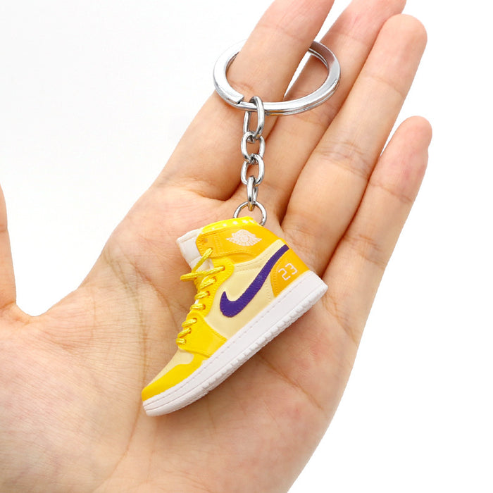 Wholesale PVC Mini Basketball Shoe Keychain JDC-KC-QLPing008