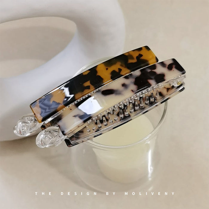 Wholesale banana clip elegant simple vertical clip elegant girl candy color vertical hairpin